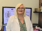 Mature doctor ass banged in office
